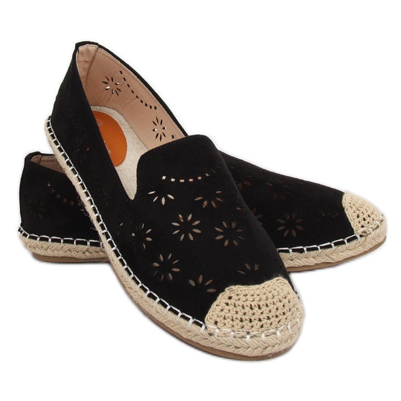 Sort åbent espadrilles 9023 Sort 1