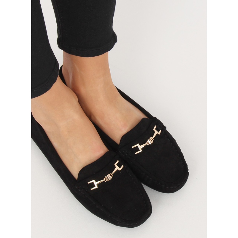 Sort Dame sorte loafers R819 Sort 2