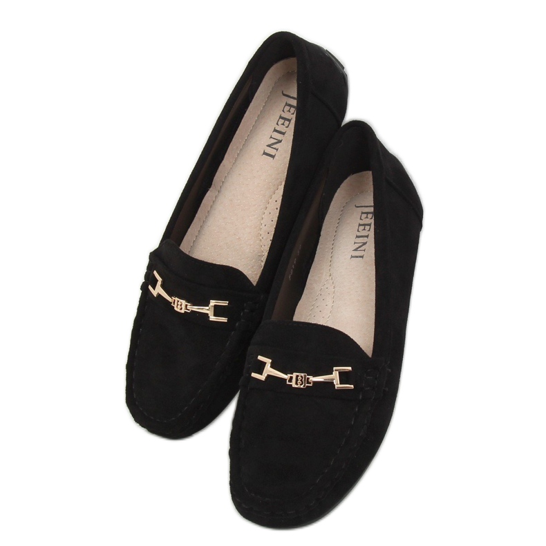 Sort Dame sorte loafers R819 Sort 1