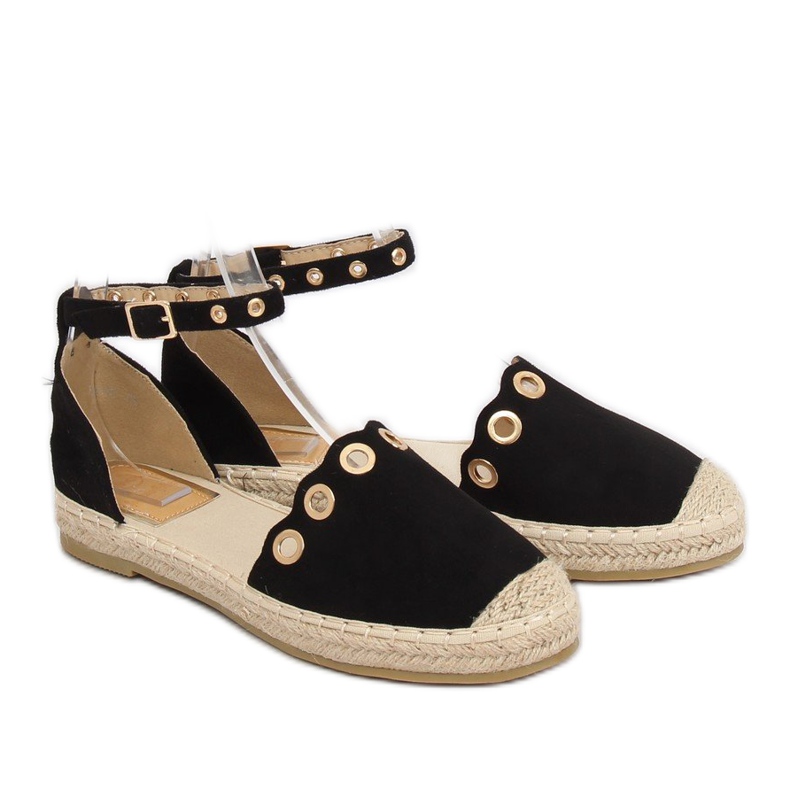 Espadriller med sort LX170 Sort rem 1