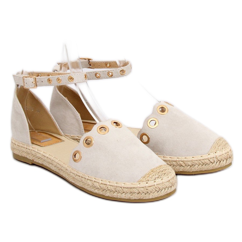 Espadriller med grå LX170 grå rem 1