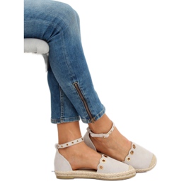 Espadriller med grå LX170 grå rem 2