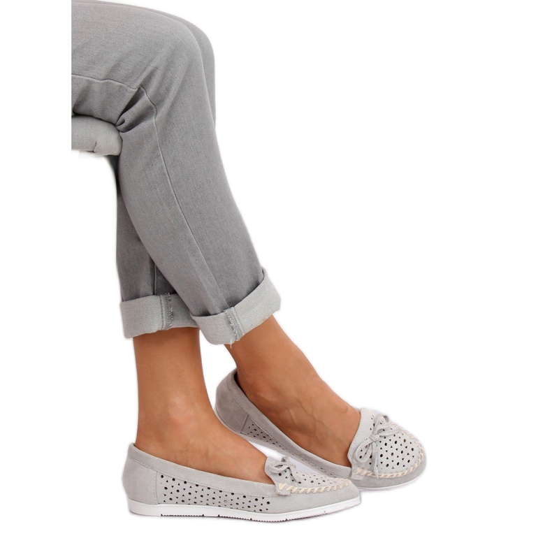 Grå Dame grå loafers T339P Grå 1