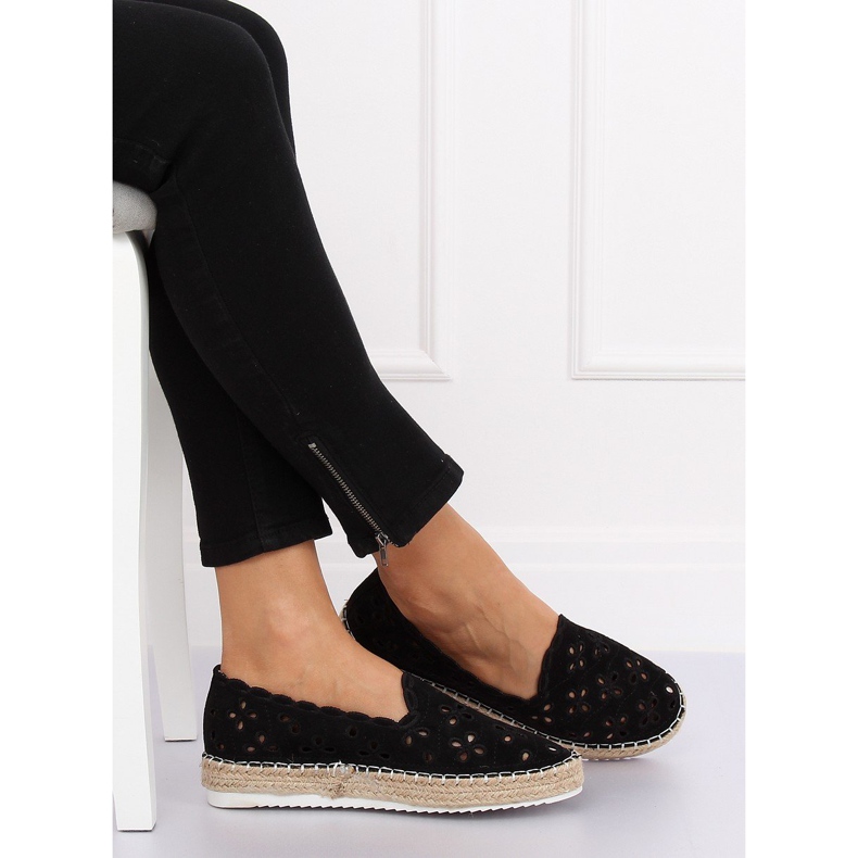 Sort åbent espadrilles LT112 Sort 2