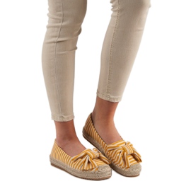 Stribet Espadrilles gul 1