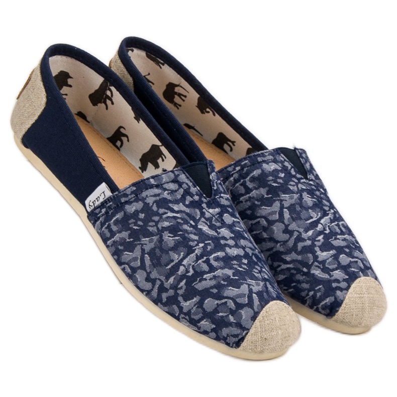 L. Day Blå Slipons sort 2