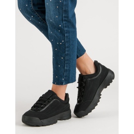 Sneakers på platformen sort 1