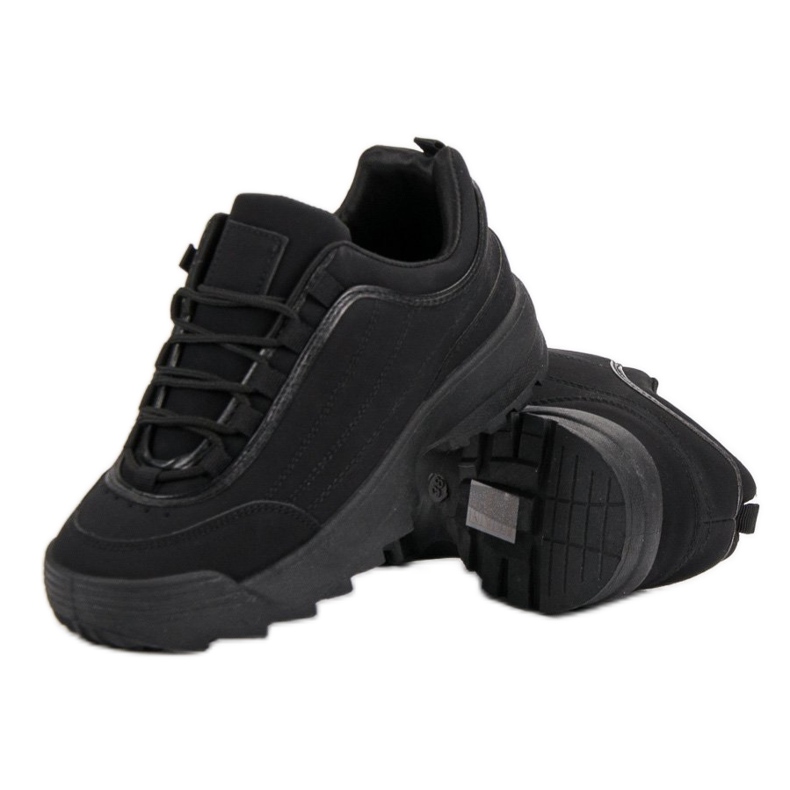Sneakers på platformen sort 2