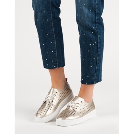 Golden Openwork sneakers gylden 1