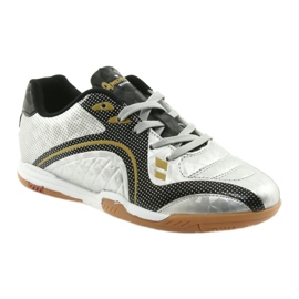 American Club OG13 sølv sports indendørs sko sort grå gul 1