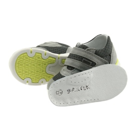 Læder semi -ports velcro 51949 Bartek grå 5