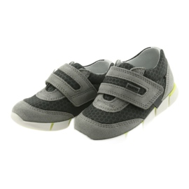Læder semi -ports velcro 51949 Bartek grå 3
