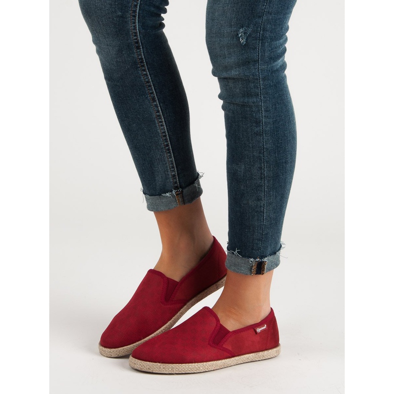 MCKEYLOR Burgundy Slipons rød 1