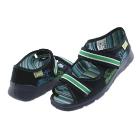 Befado sandaler børnesko 969X073 marine blå blå grøn 4