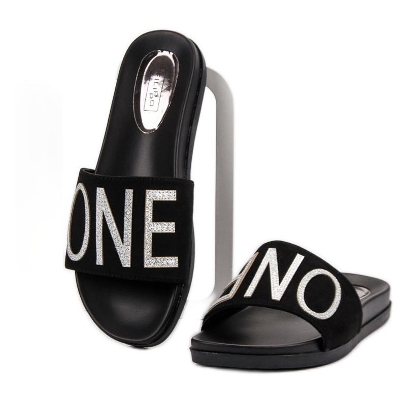 Filippo Black One hjemmesko sort 1