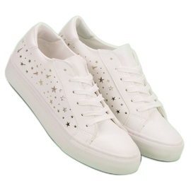 J. Star Lav sneakers med stjerner hvid 2
