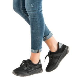 Ideal Shoes Slip-on sportssko sort 2