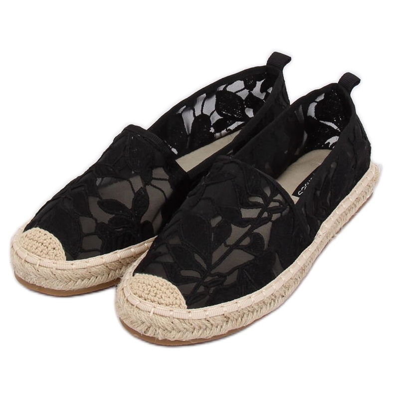 Sort åbent espadrilles 68-130 Sort 2