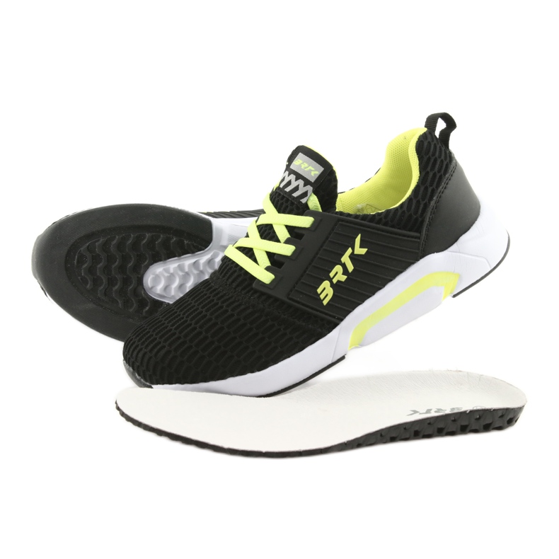 Bartek 55110 Sort slip-on sportssko gul 5