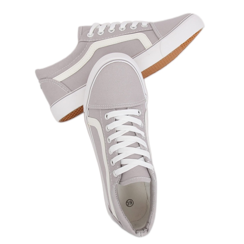 Grågrå damesneakers BL117P Grå 2