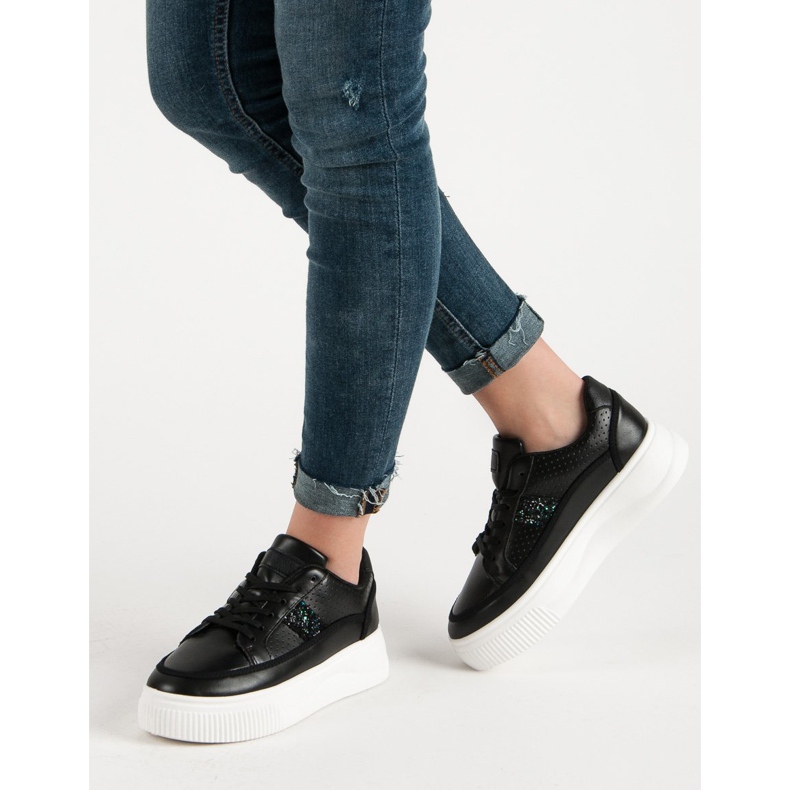 Sorte creepers med glitter 2