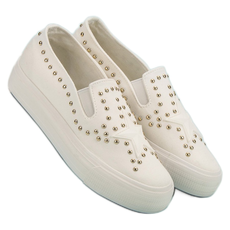 J. Star Slip On Sneakers With A Star hvid 2