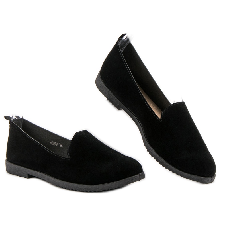 Kvinders slip-on sko sort 1