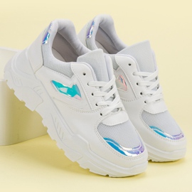 Hvide sneakers med Holo -effekt 5