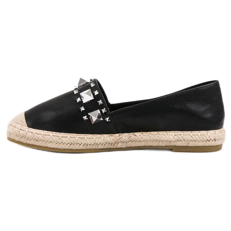 Bestelle Sort Espadrilles Med Studs 2