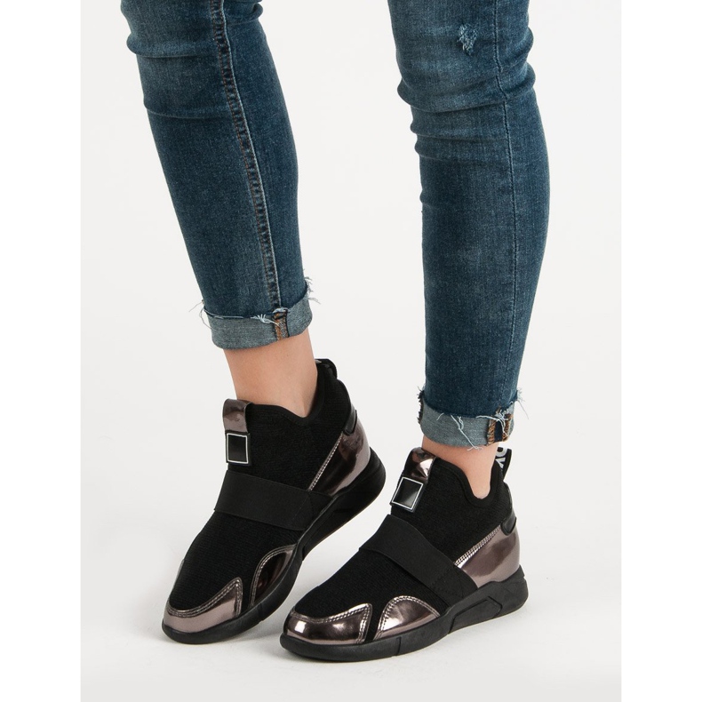 Wedge Slip-On sneakers sort 2