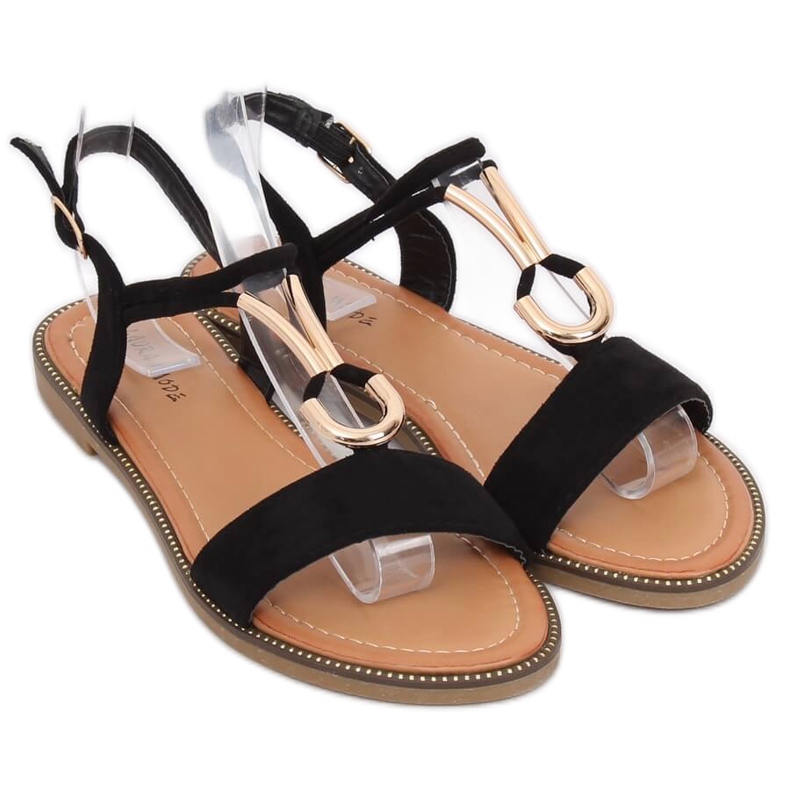Sorte kvinders sandaler WL024 Sort 2