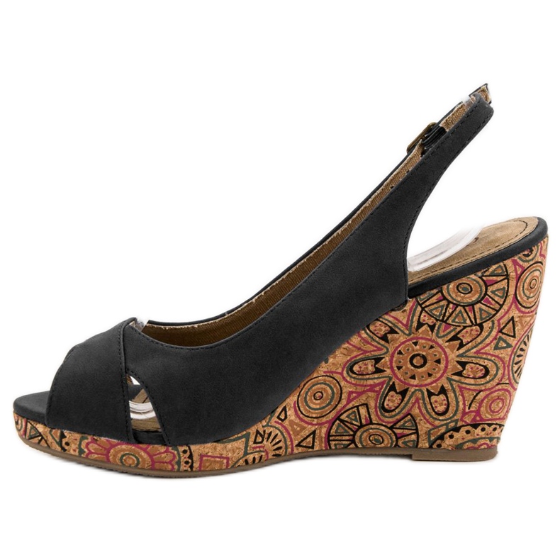 Corina Moderigtige Ethno -sandaler sort 2