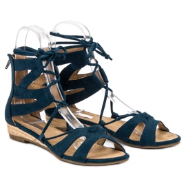 Corina Marineblå romerske sandaler 1
