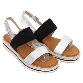 Sorte kvinders sandaler F056 Sort 1