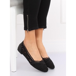 Sort 4701 Sorte åbent ballerinaer 2