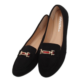 Sorte kvinders loafers JM8542Z Negro 1