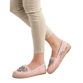 Bestelle Blonder Espadrilles Med Ornamenter lyserød 2