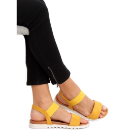 Gule damesandaler 9001 Gul 1
