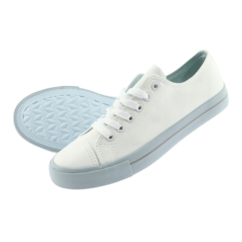 Atletico 18916 hvide / blå sneakers 4