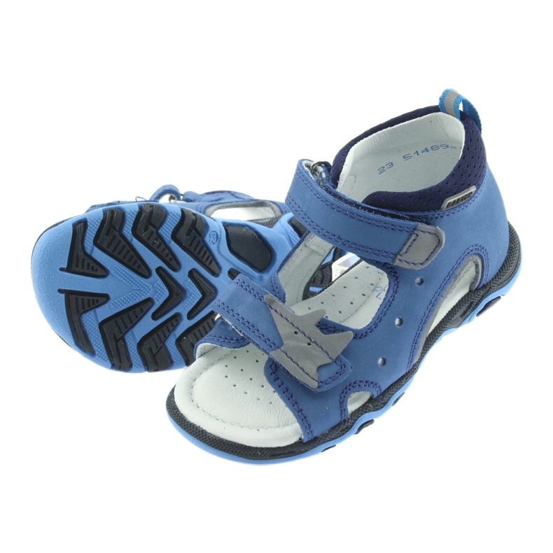 Sandaler drenge rober Bartek 51489 blå grå 5