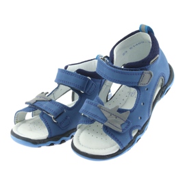 Sandaler drenge rober Bartek 51489 blå grå 3