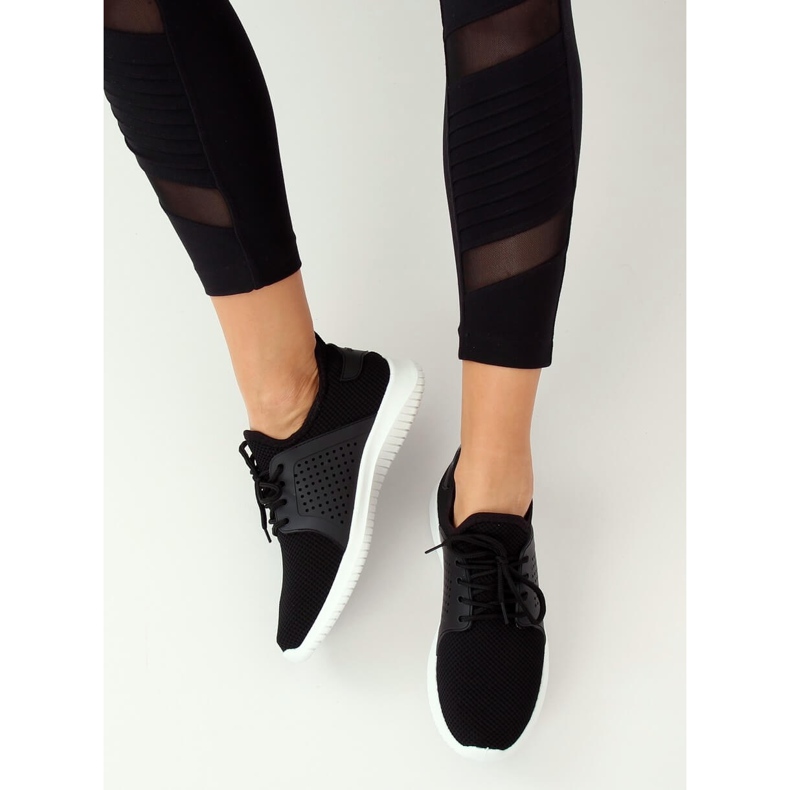 Sorte sportssko 7758-Y Sort 1