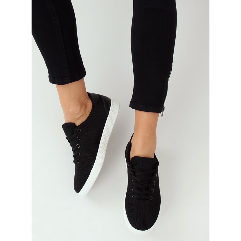 Sorte kvinders sorte sneakers 7062-Y Sort 1
