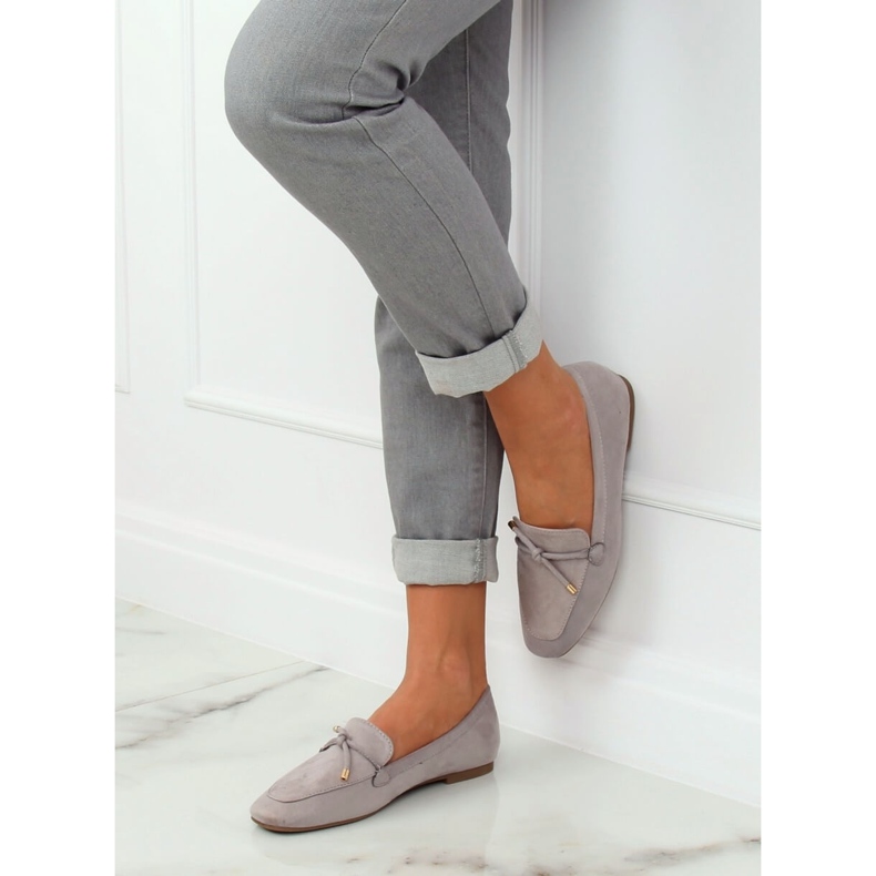 Grå Dame grå loafers 7115-P Grå 2