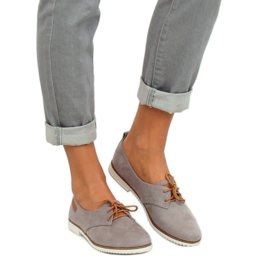 Grå Kvinders grå loafers 6907-BL Grå 1