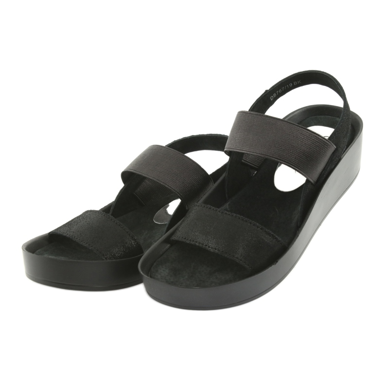 Sorte profilerede sandaler Filippo 767 2