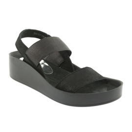 Sorte profilerede sandaler Filippo 767 1