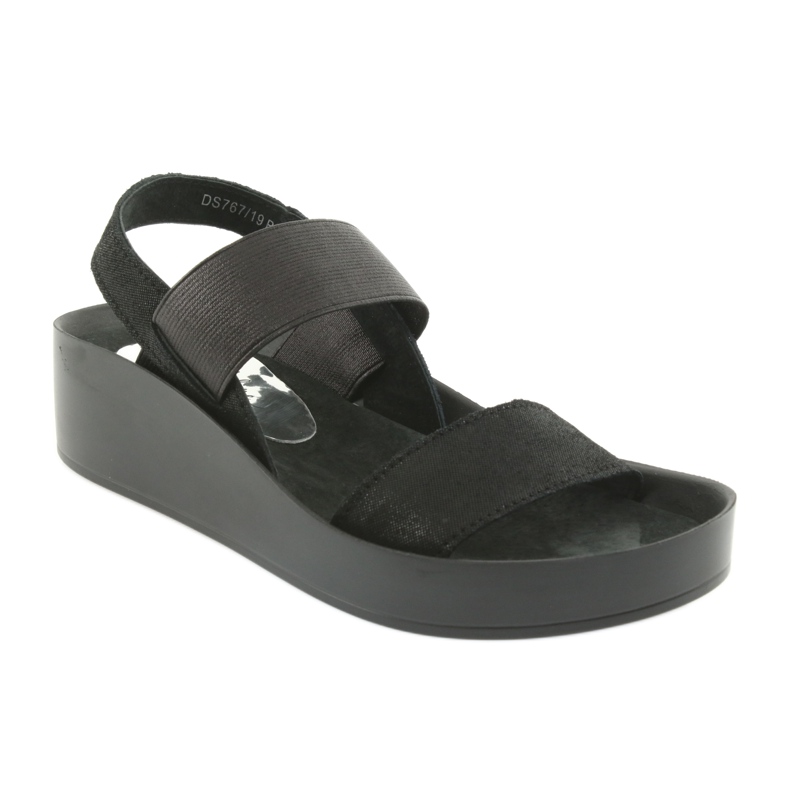 Sorte profilerede sandaler Filippo 767 1