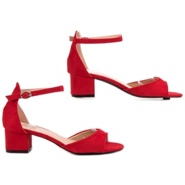 Super Mode Røde sandaler med høje hæle 1