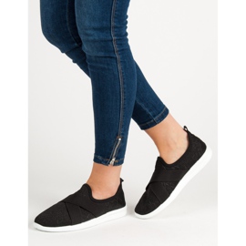 Ideal Shoes Slip-on sportssko sort 2